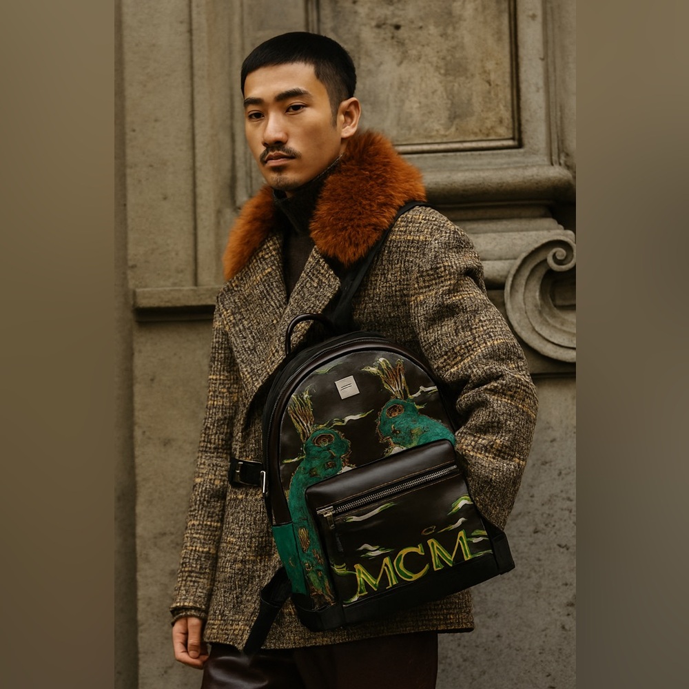 MCM Stark Psychedelic Rabbit Backpack